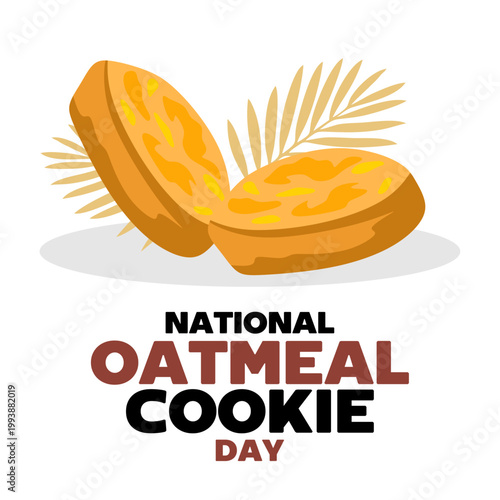 National Oatmeal Cookie Day with delicious oatmeal cookies