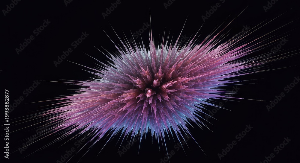 Fototapeta premium Abstract depiction of a singularity point, ultimate concentration of matter, infinite density concept, overwhelming spatial compression, deep, theoretical, Density