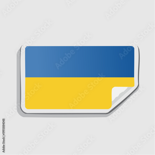Free Download Ukraine Flag Sticker - GFXLoad
