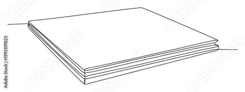 Clean line art illustrating a stack of neatly folded textiles suitable for product presentation and storage diagrams