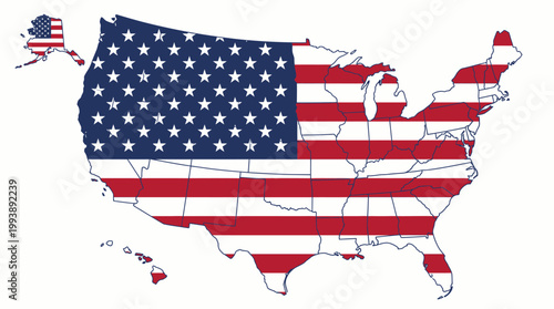 American Flag United States.