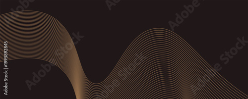 Elegant vector illustration with shimmering gold curves and glitter effects, ideal for modern design projects.