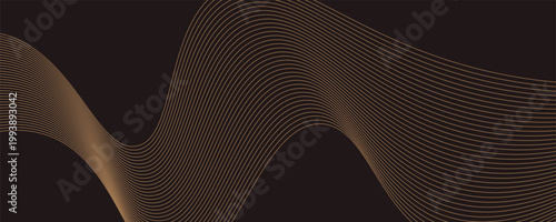 Golden swirl pattern with smooth flowing curves, creating a premium and sophisticated design element.