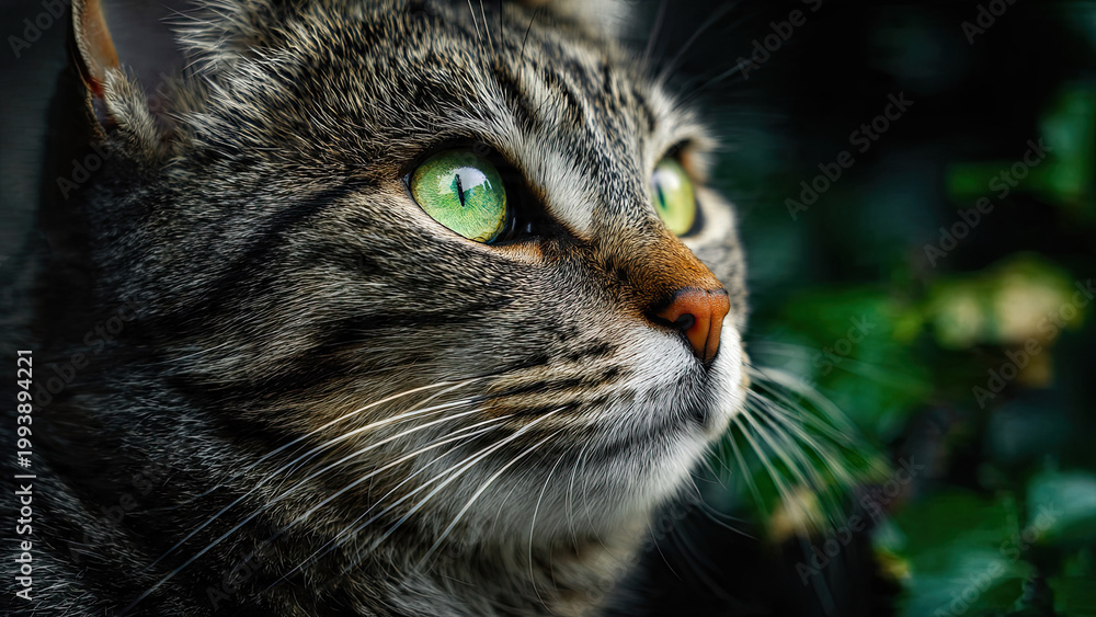 Fototapeta premium close up portrait of a cat