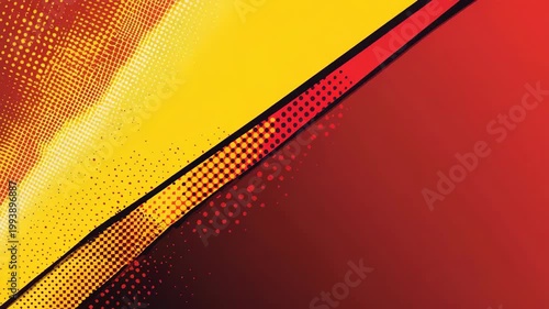 Abstract Red Yellow Background Motion Graphics.