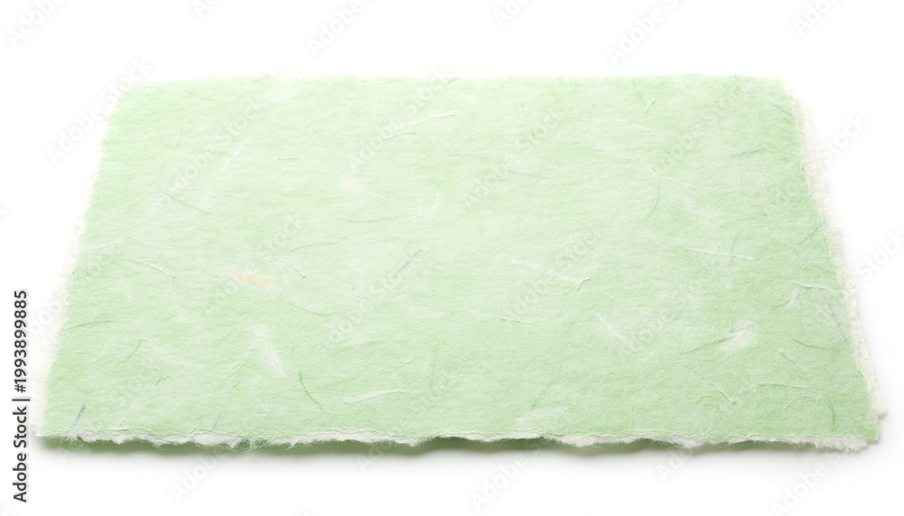 Obraz premium 淡い緑色の和紙のテクスチャー背景/ Light green Japanese paper texture background