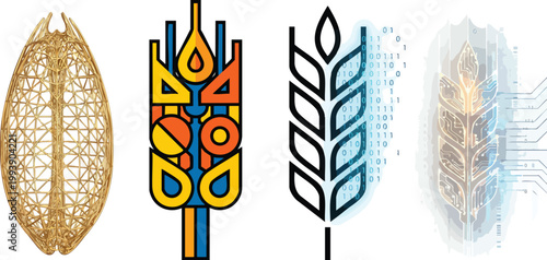 Wheat Seed Technical Wireframe Model as Innovation for Agricultural Technology
