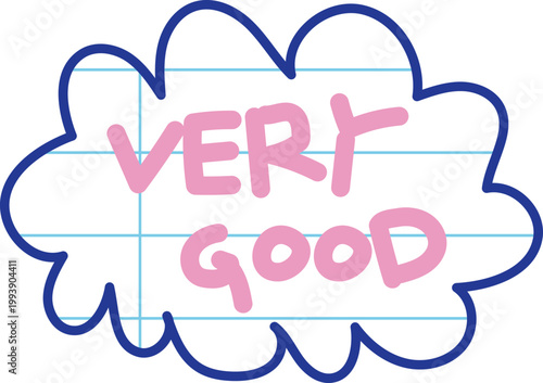 칭찬 말풍선 verygood