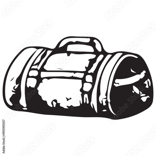 Photography Ice Hockey Gear Bag Equipment Icon for Sports Training, Team Travel and Professi