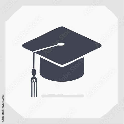 Graduation icon symbol representing academic achievement and education
