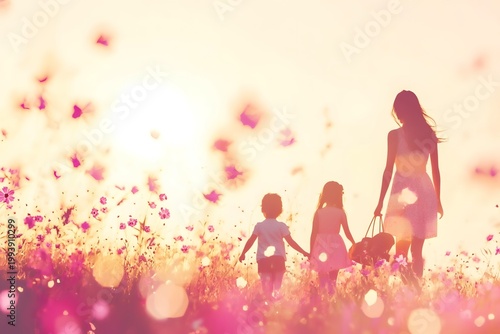 The joyful time of spring picnic