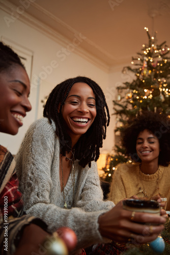 charming scene of baby gently hugging fluffy dog while relaxing in soft colorful hammock