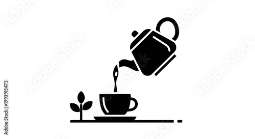 Pouring Tea into Cup Icon