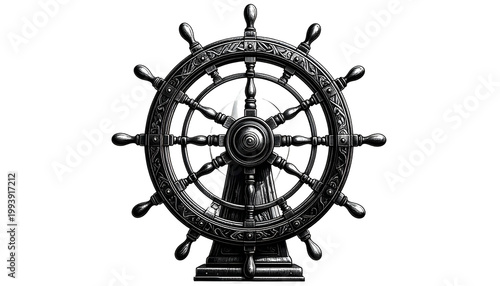 Antique Ship Steering Wheel...