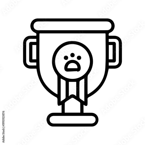 Paw Print Award Trophy