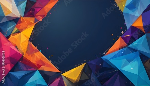 Creative geometric banner vector EPS10