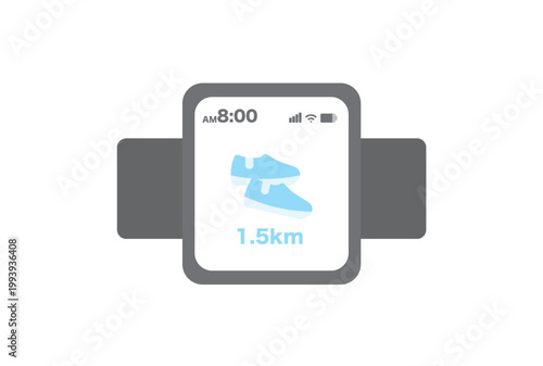 運動量を表示しているスマートウォッチ