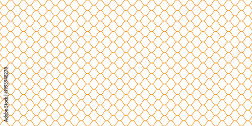 Mesh texture for fishing nets gold color gradient. Seamless pattern for sportswear or soccer goal, volleyball net, basketball hoop.