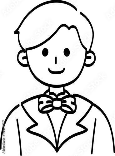 결혼식 셀프 웨딩 청첩장 꾸미기 신랑 남편 남자 캐릭터