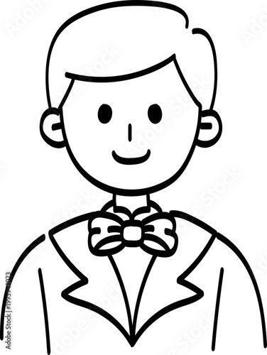 결혼식 셀프 웨딩 청첩장 꾸미기 신랑 남편 남자 캐릭터