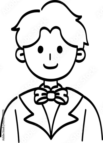 결혼식 셀프 웨딩 청첩장 꾸미기 신랑 남편 남자 캐릭터