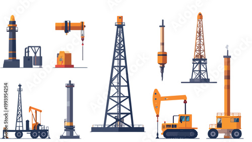 oil crane in the port