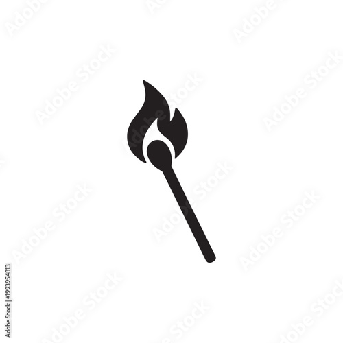 Match icon silhouette vector design art illustration.