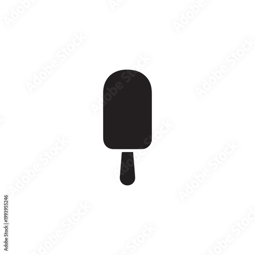 Ice cream dessert icon silhouette vector design art illustration.