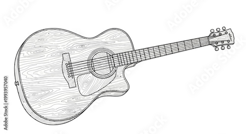 Acoustic Guitar Instrument Music Object.