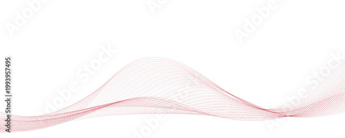 dot red lines illustration on white background