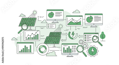 Solar Energy Data Analysis: Solar Panels, Charts, Graphs, and Computers
