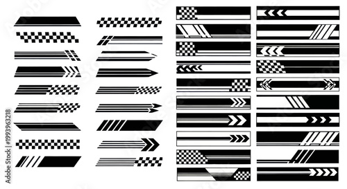 Collection of various arrow designs.