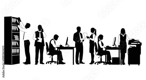 Business people working in office.