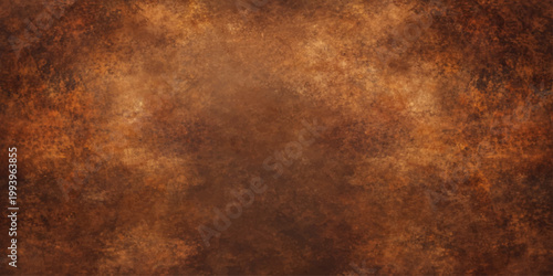 Aged brown leather texture background with a vintage grunge parchment pattern and worn antique paper surface for a blank ancient backdrop design