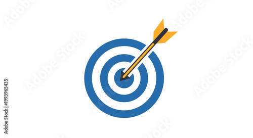 Bullseye Target with Arrow Hit.