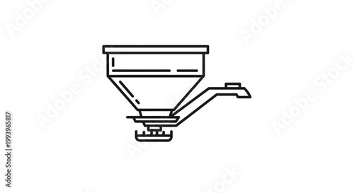 Industrial grain seed spreader machine.