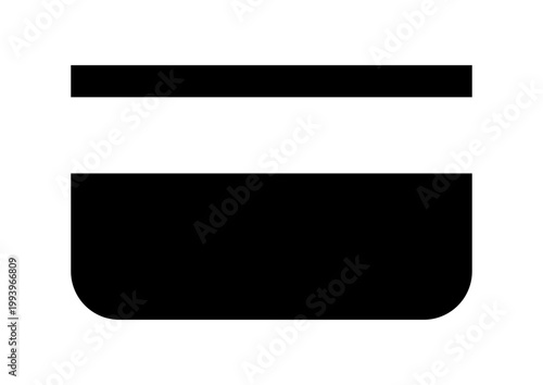 通帳アイコン　銀行　金融機関　お金　家計管理　白黒　ベクターイラスト