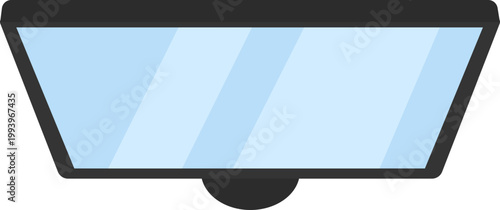 Black monitor illustration