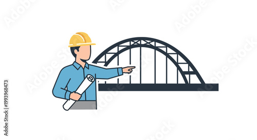 Man wearing yellow hard hat pointing.