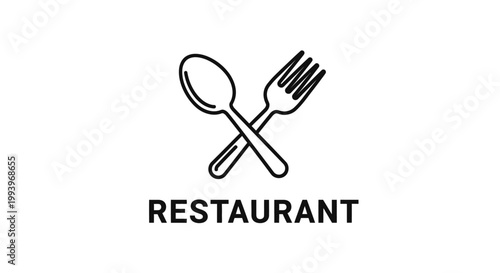 Restaurant Utensil Icon Illustration Design.