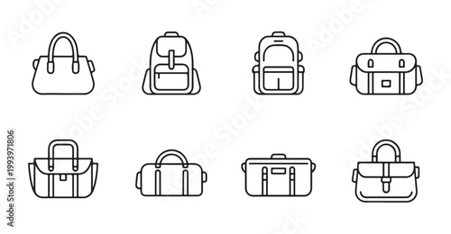 Travel and sports bags collection including duffels and messenger styles for athletic training and weekend trips.