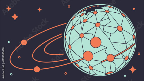 Artificial intelligence decision engine processing business data for smart insights and improved strategic planning.