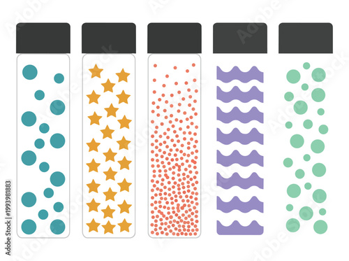 A vector illustration promoting neurodiversity awareness with flat colorful patterns