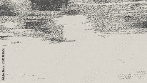 Quadro em tela Monochrome Halftone Grunge Texture With Distressed Dots And Grainy Noise On Off-