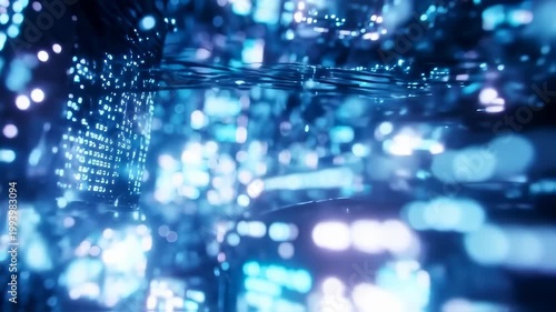 futuristic AI networks, showcasing glowing data flows and evolving circuits in a neon-lit cyberspace environment