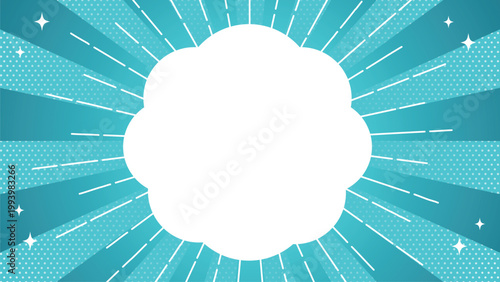 Turquoise abstract background with SUMMER SALE text and copy space for promotion banner design / ターコイズ水色 抽象背景 SUMMER SALE セールバナー用 コピースペース背景