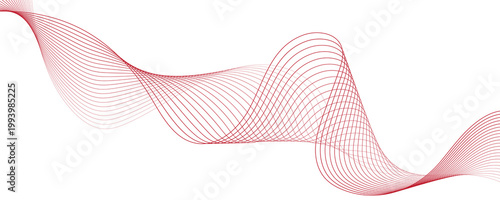 red lines illustration on white background
