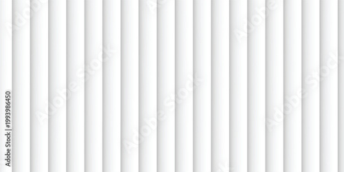 Acrylic satin corrugated glass texture light gray background. Blurred soft ribbed transparent striped door window overlay. Metal silver reeded polycarbonate sheet.
