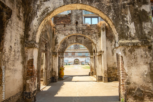 Foto Double Arch Passageway Through Abandoned Colonial Fort at Van den Bosch, Ngawi,