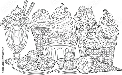 A vintage style illustration of a bountiful harvest of mushrooms in woven baskets showcasing nature's gifts